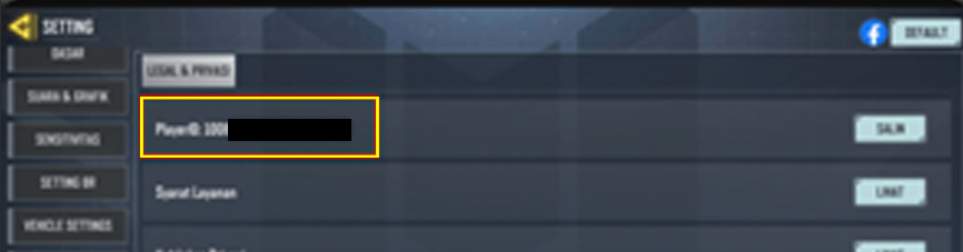 Contoh Top Up Call Of Duty Mobile